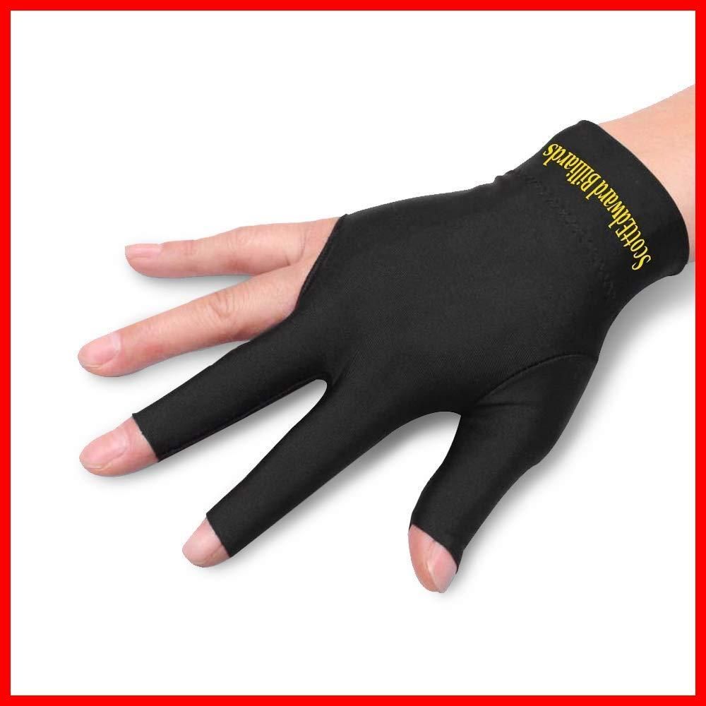 【在庫処分】Scott Edwardビリヤード手袋10枚/指を広げるビリヤード手袋3枚セット手袋男性または女性の左手