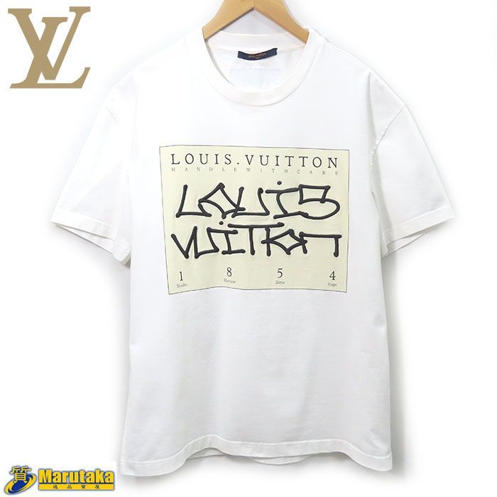 ルイヴィトン トップス ロゴ 白 Tシャツ XS レディース LOUIS VUITTON