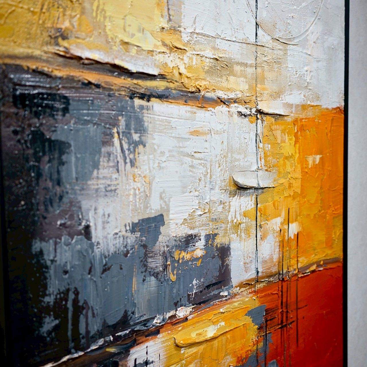 Bello select 輸入品 油絵 抽象画 壁掛け アート 110×80 現代