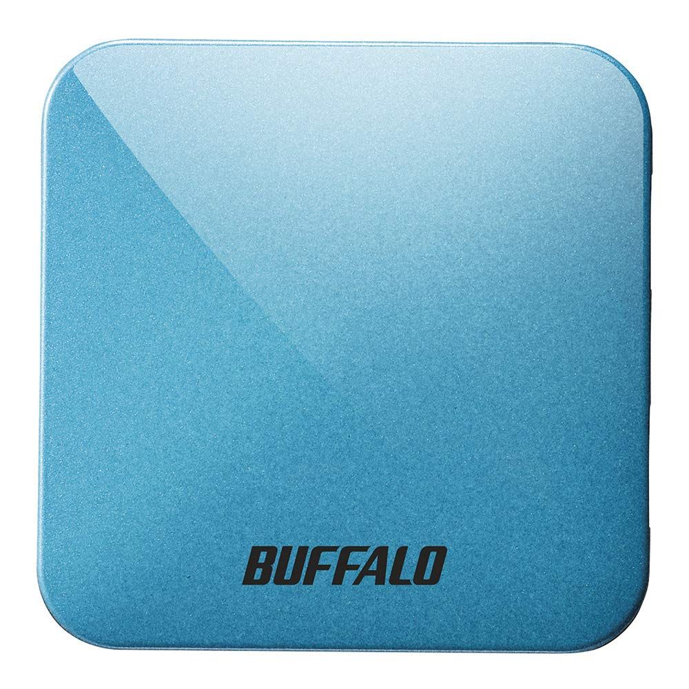 バッファロー BUFFALO 無線LAN親機 11ac/n/a/g/b 433/150Mbps トラベルルーター ターコイズブルー WMR-433W2-TB【iPhone13メーカー動作確認済み】 [ターコイズブルー]