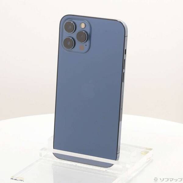 中古品〕 iPhone12 Pro Max 256GB パシフィックブルー MGD23J／A SIM