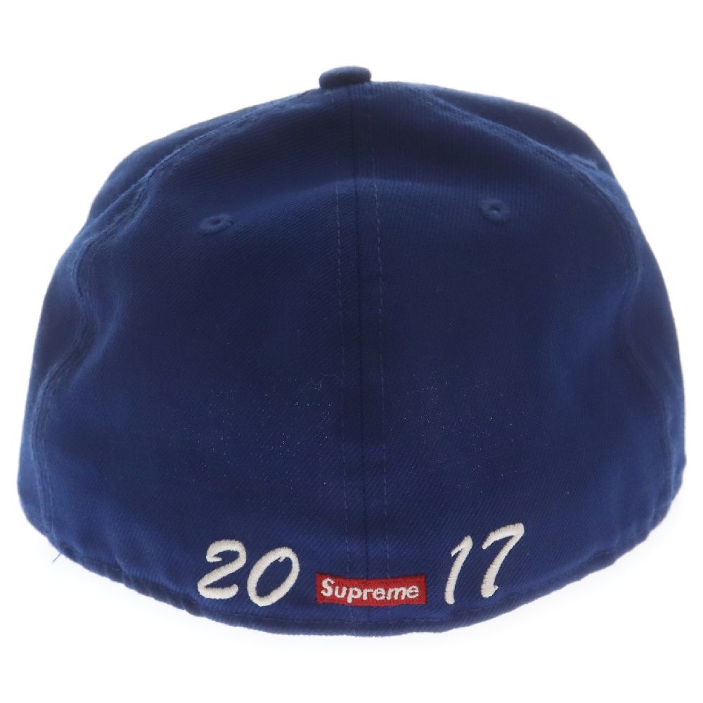 SUPREME (シュプリーム) 17AW×NEW ERA Heart New Era Cap ニューエラ ハートロゴ刺繡ベースボールキャップ ブルー