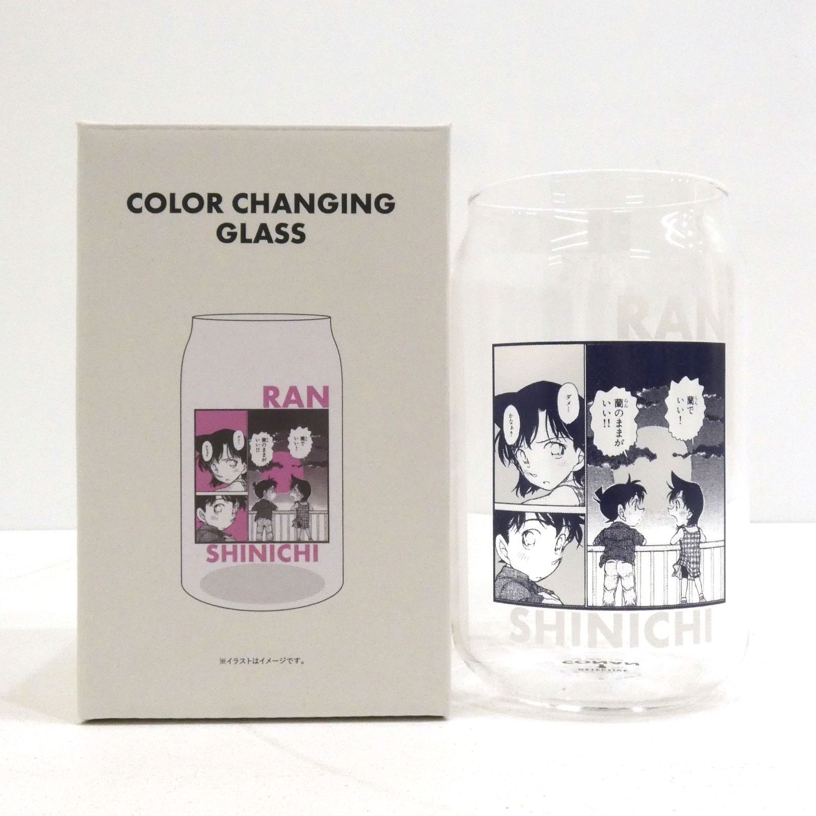 ファッション通販 安い 小牧店】開封品 名探偵コナン 色が変わるグラス 3COINS マグカップ・食器