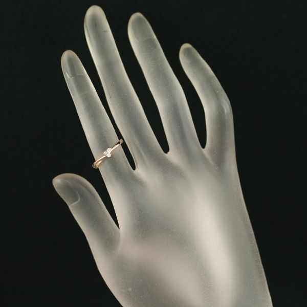 スタージュエリー リング ダイヤ ダイヤモンド 0.07ct 8号 K18PG