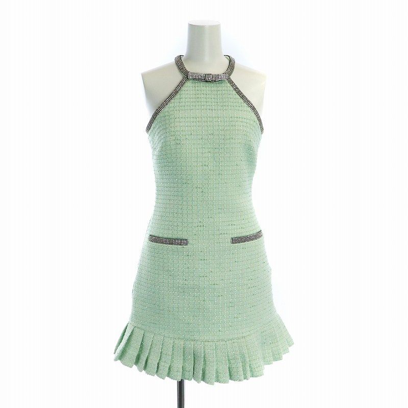 self-portrait ツイード ノースリーブワンピース