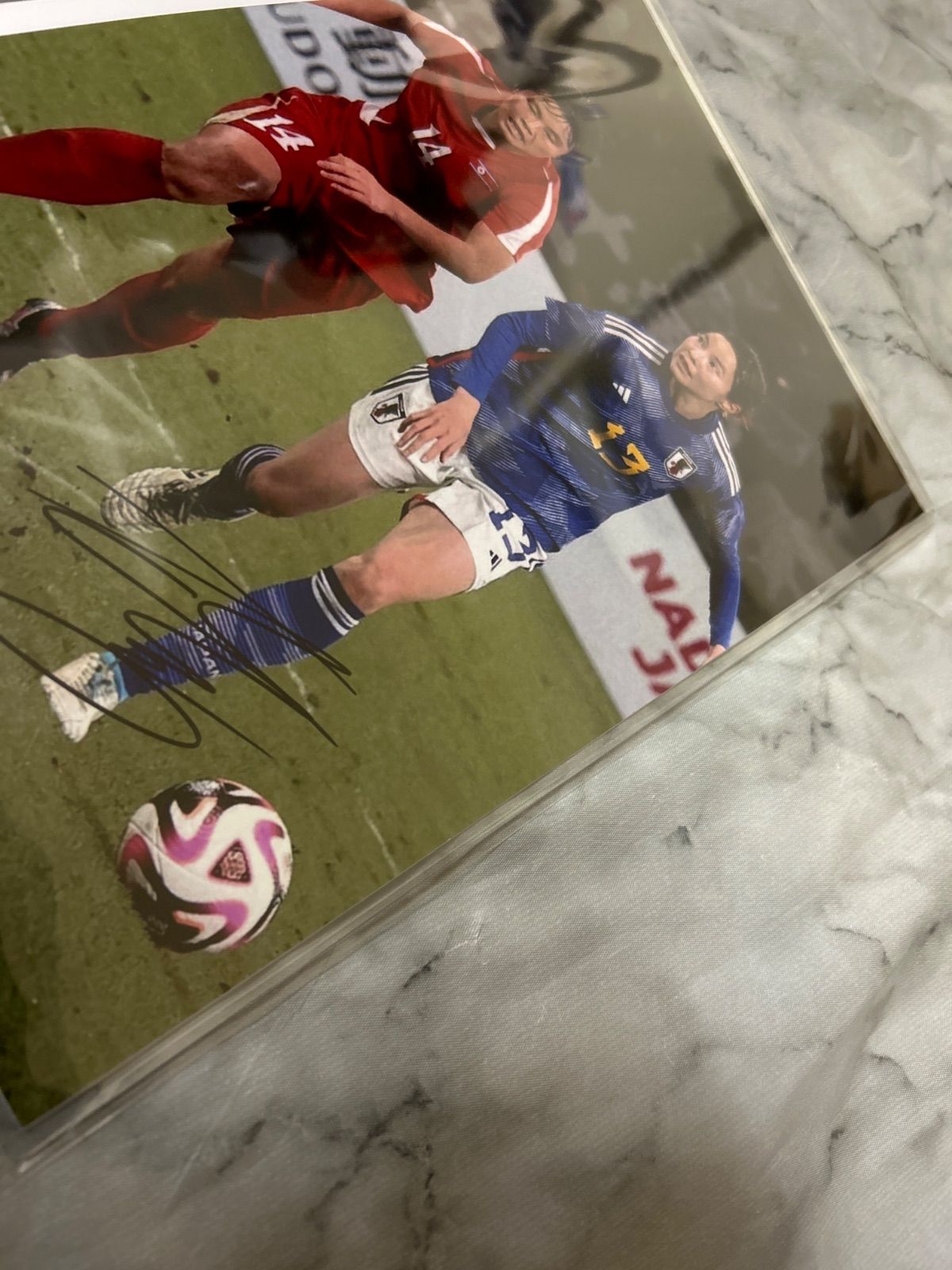 女子日本代表サッカー なでしこジャパン 北川ひかる 直筆サイン入り