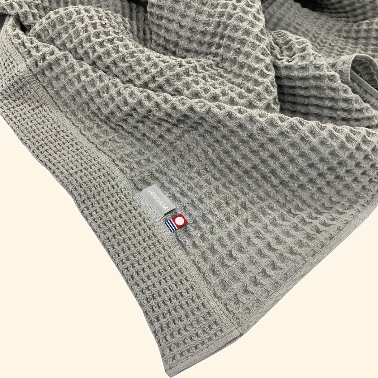 今治タオル ワッフルケット シングル タオルケット140×190cm 綿100% 日本製 ブランケット 軽量 (シングル グレー)