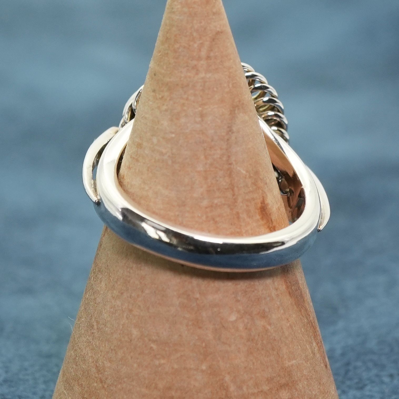 極美品6.5号 ジョージジェンセン 1A ムーンストーン リング/24-4310  