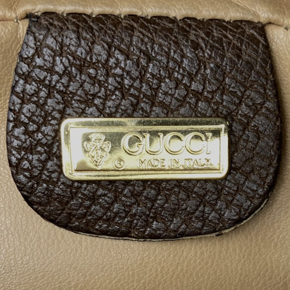 GUCCI グッチ オールドグッチ 001 58 ショルダーバッグ ブラウン 茶色