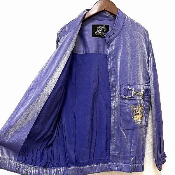 anc GKITALIYA 伊太利屋 ブルゾン ジップアップ ジャケット 11 黒 紺