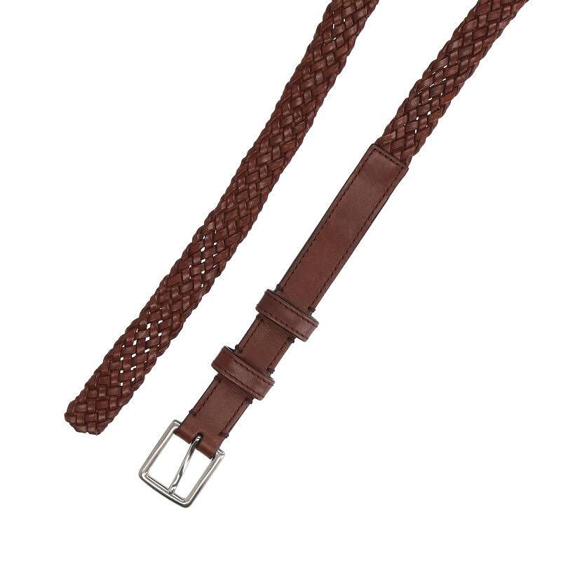 美品 CELINE レザー ベルト 70 セリーヌバイエディスリマン HEDI セリーヌバイエディスリマン 20SS S-NE-0280 編み込み メッシュ