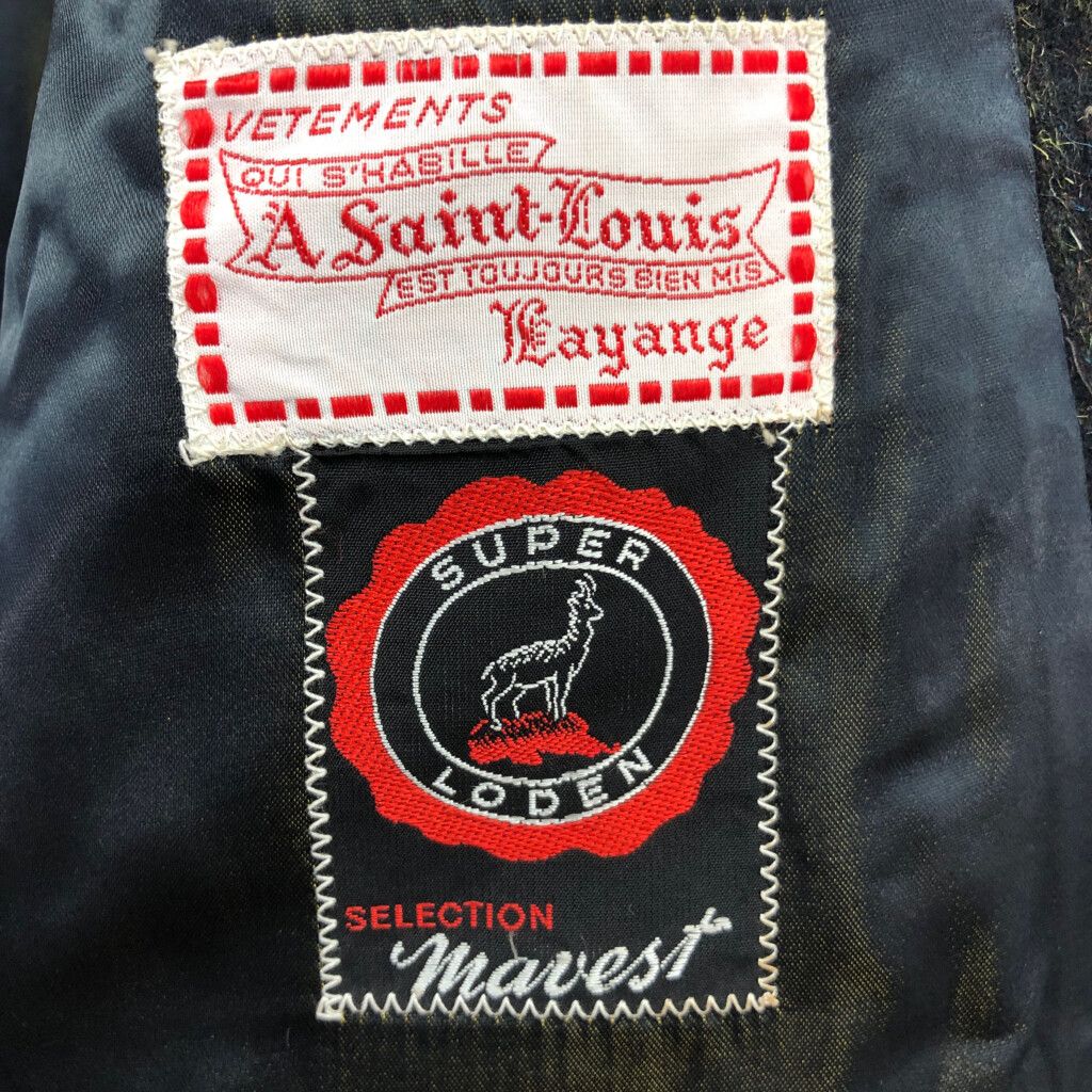 60年代 Mavest ローデンコート ヴィンテージ ブラック (メンズ M相当) 中古 古着 R5478 60年代 Mavest ローデンコート ヴィンテージ ブラック (メンズ M相当