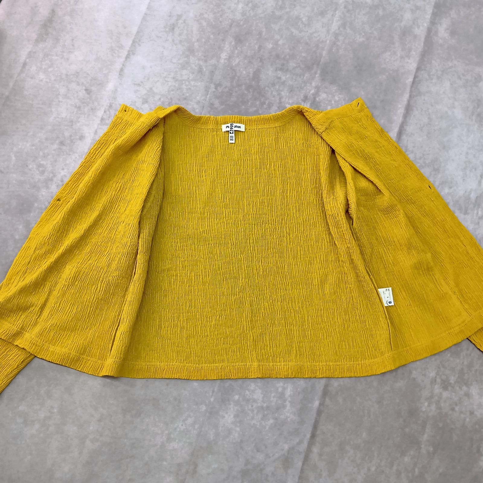 Plantation プランテーション　株式会社　イッセイミヤケ　プリーツシャツ 美品】Plantation イッセイミヤケ シャツジャケット M