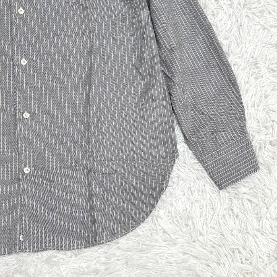 激安で高品質＆送料無料！ Sartoria Pisthes 長袖 BDシャツ 39 グレー ここでご注文へようこそ!