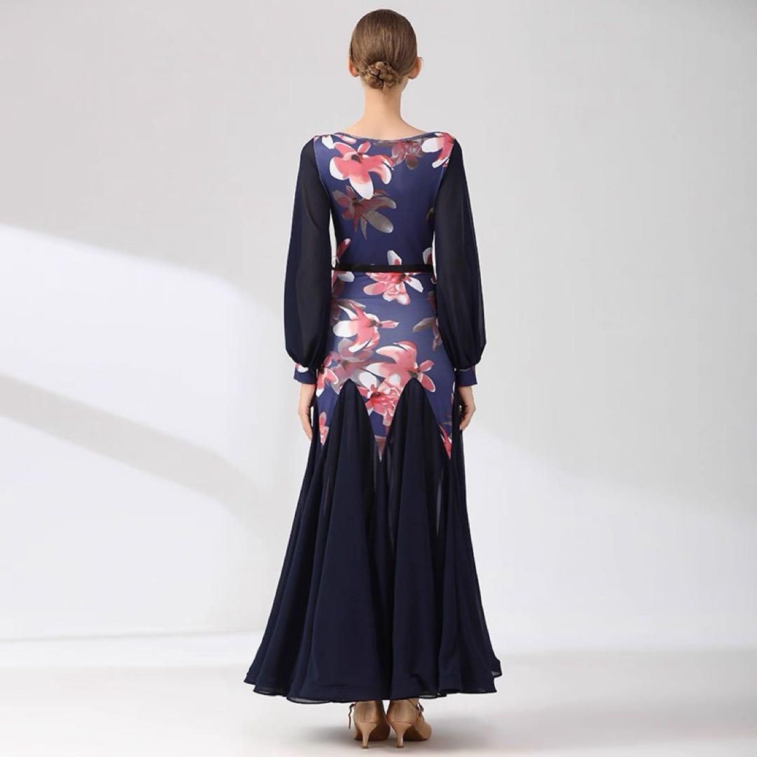 ♥ 大人気 花柄ワンピース スタンダード練習着 ダンスパーティーやデモ 発表会に USTAUSTRALIA_COM_AU