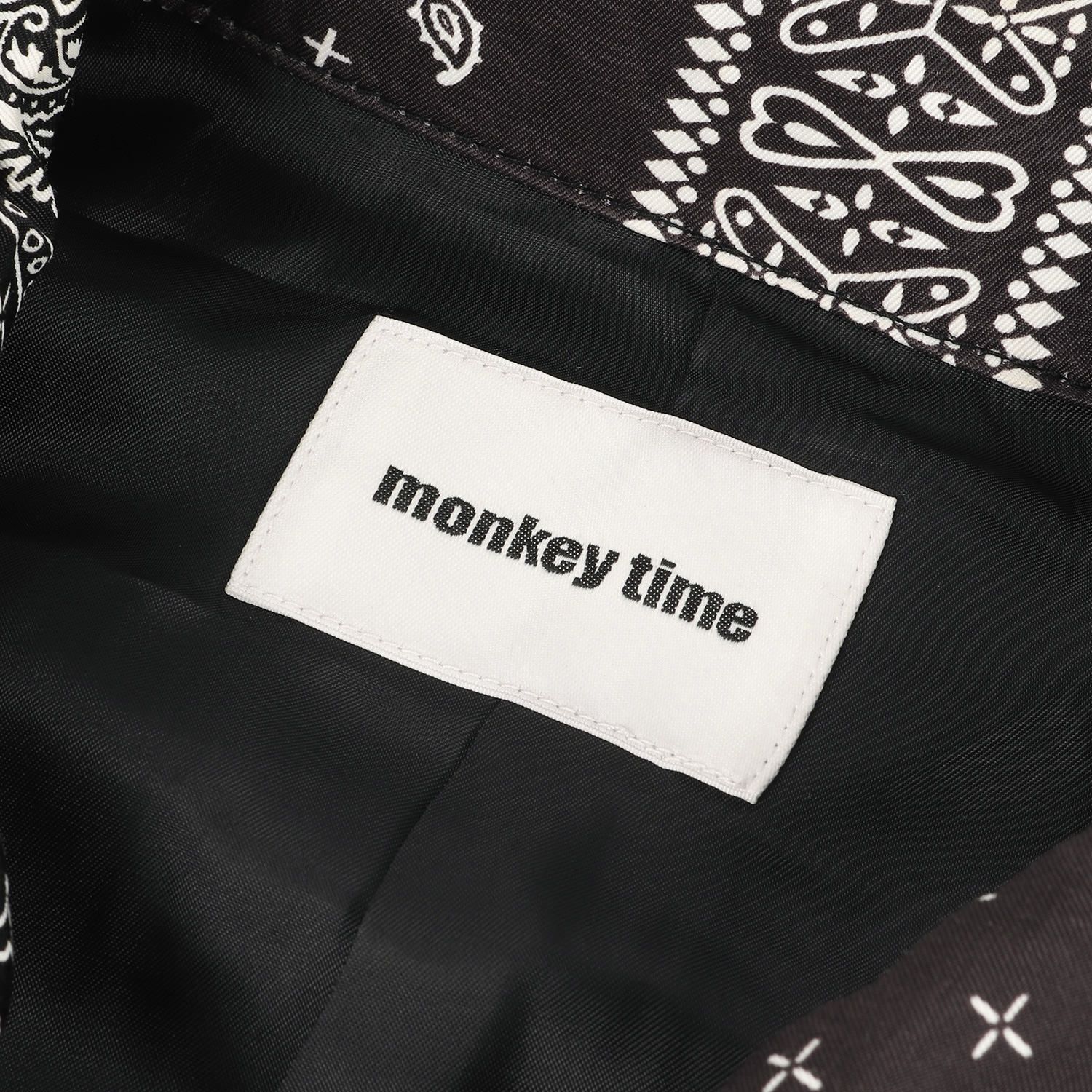 monkey time モンキー タイム ジャケット ペイズリー バンダナ 柄 