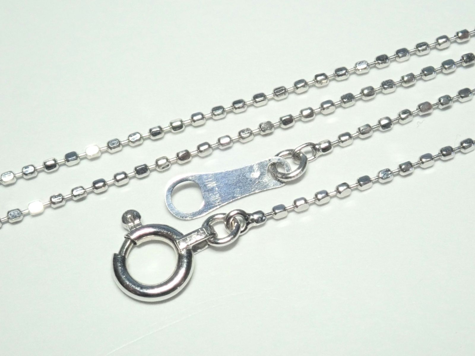 076.K18WG ダイヤモンド ネックレス Diamond Necklace 40.0cm