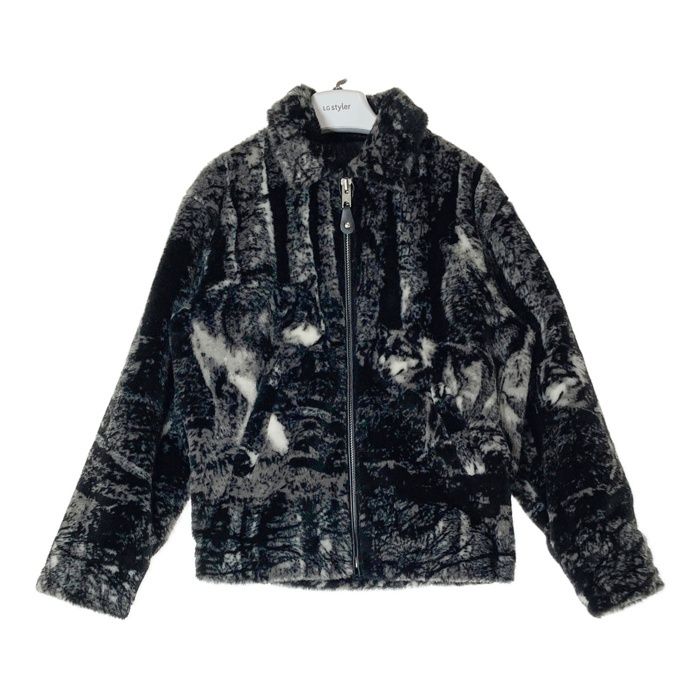 Schott ショット 782-4252013 FUR JACKET ファー ジャケット 総柄 ブラック sizeM