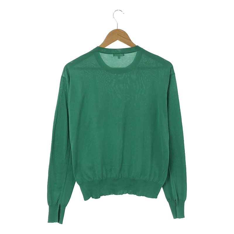 BLAMINK / ブラミンク | 16G コットン ハイゲージ クルーネックニット