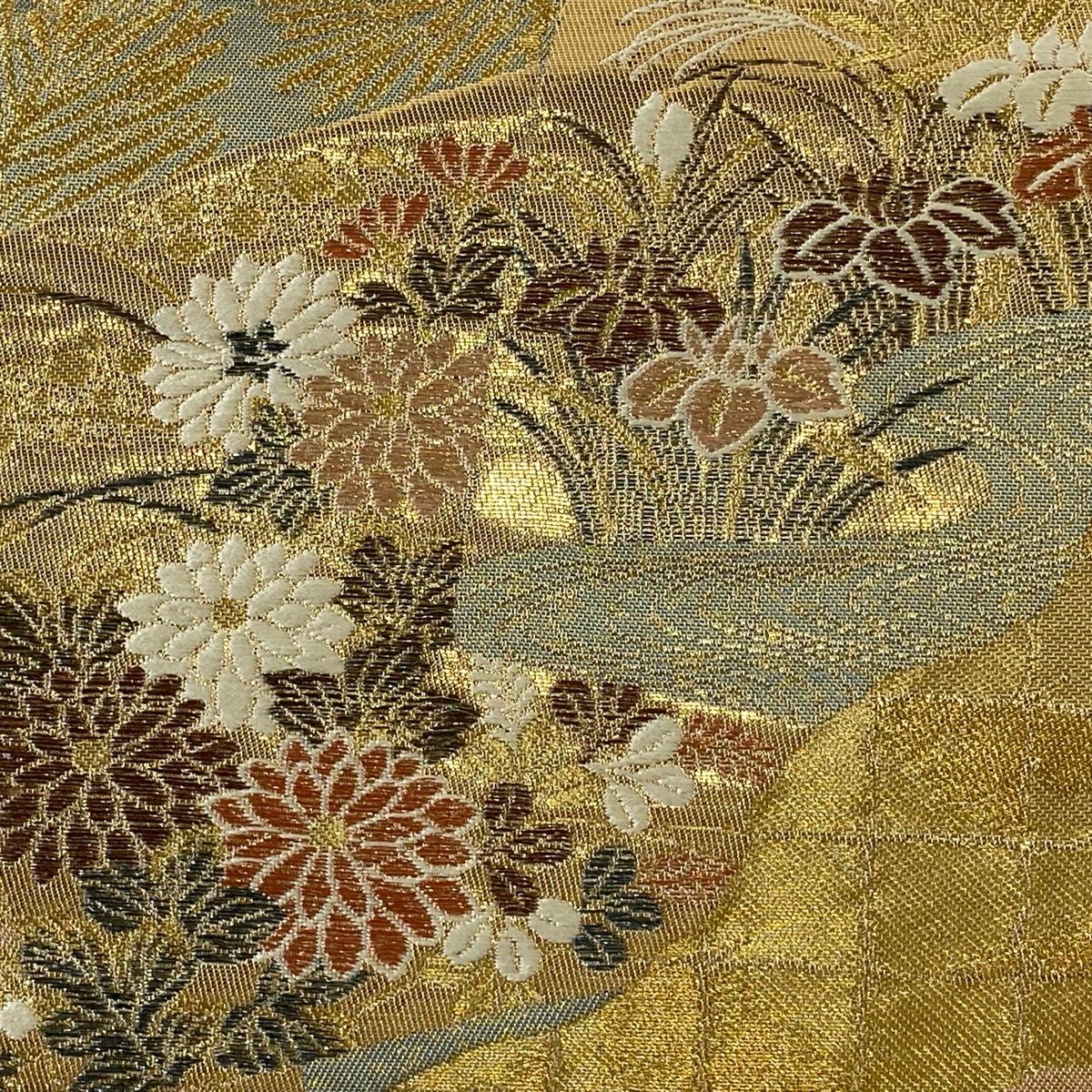 ［六通］　袋帯　中古美品　松皮重ね寛文小袖　　430cm       O-198 六通］ 袋帯 中古美品 松皮重ね寛文小袖 430cm O-198 - メルカリ