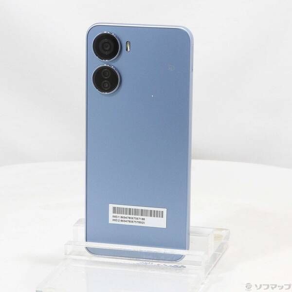 中古品〕 Libero 5G IV 128GB ブルー ZESCD1 Y!mobile SIMフリー