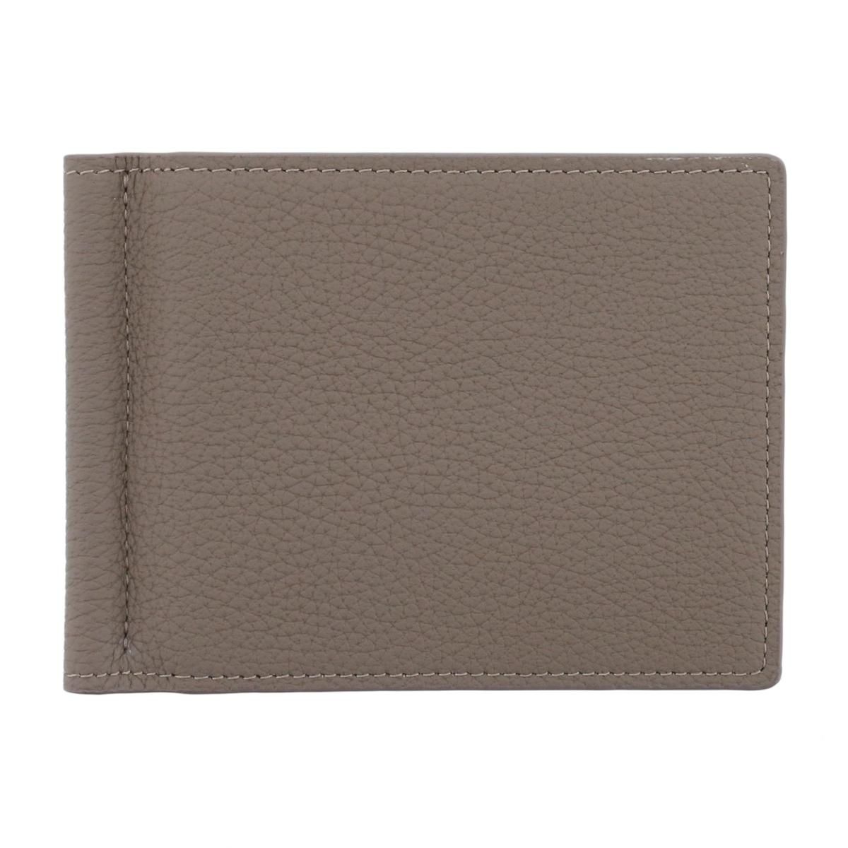 BONAVENTURA ボナベンチュラ バイフォールド ビルクリップ 二つ折り財布 財布 長財布 小銭入無 Beige BWAT2R-ET used A