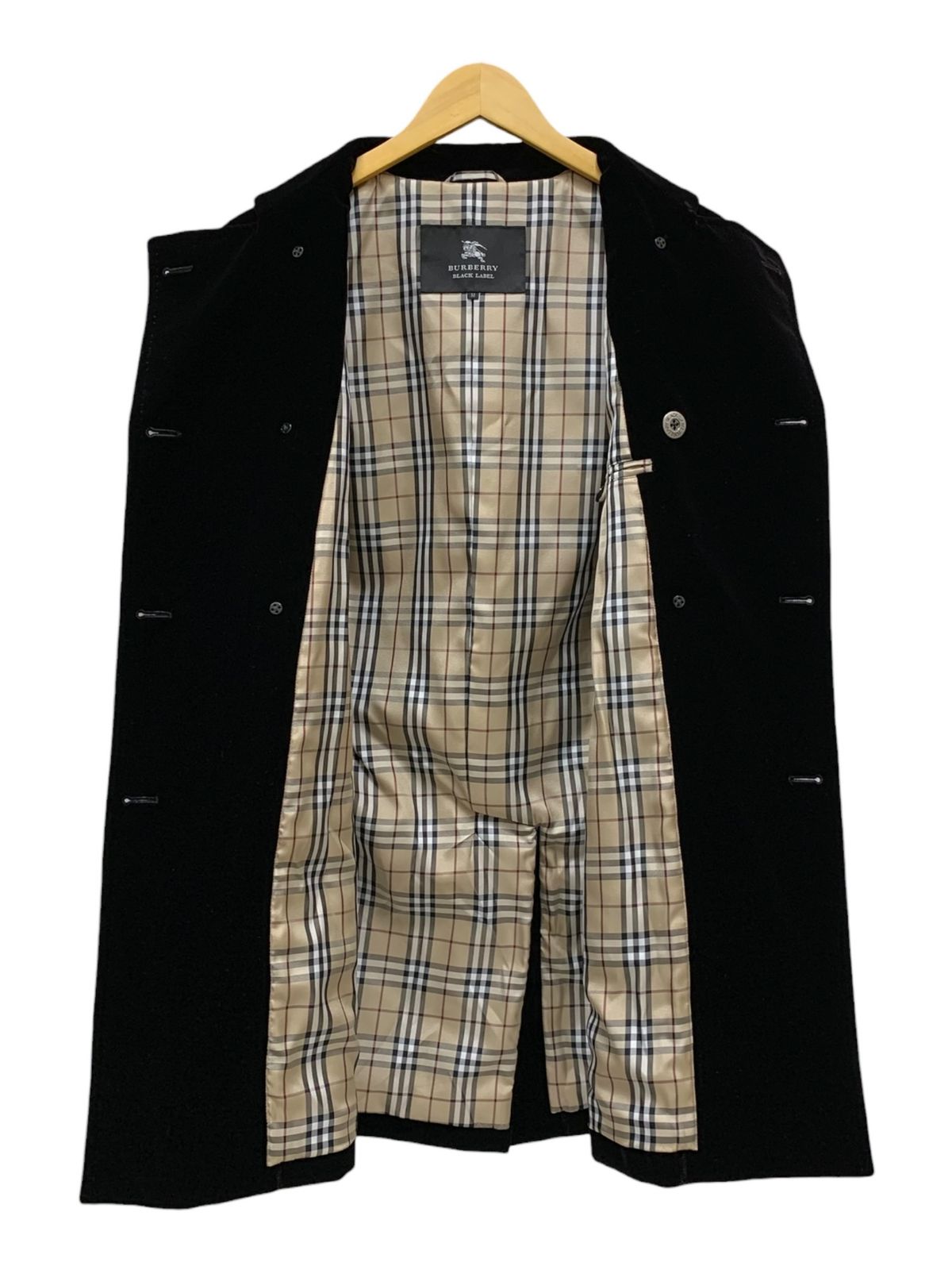 Burberry ¥128000 ナポレオンコート バーバリーブラックレーベル BURBERRY BLACK LABEL (バーバリーブラックレーベル) ベロア