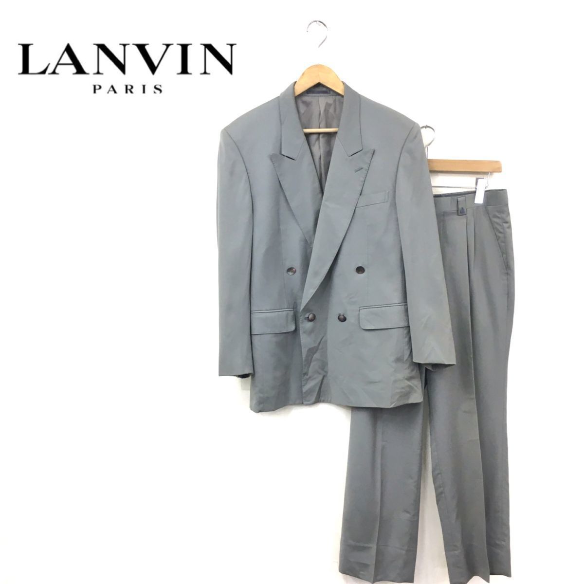 売り正規美品LANVIN 大きいサイズ　セットアップ スーツ ダブル　スーツ スーツ