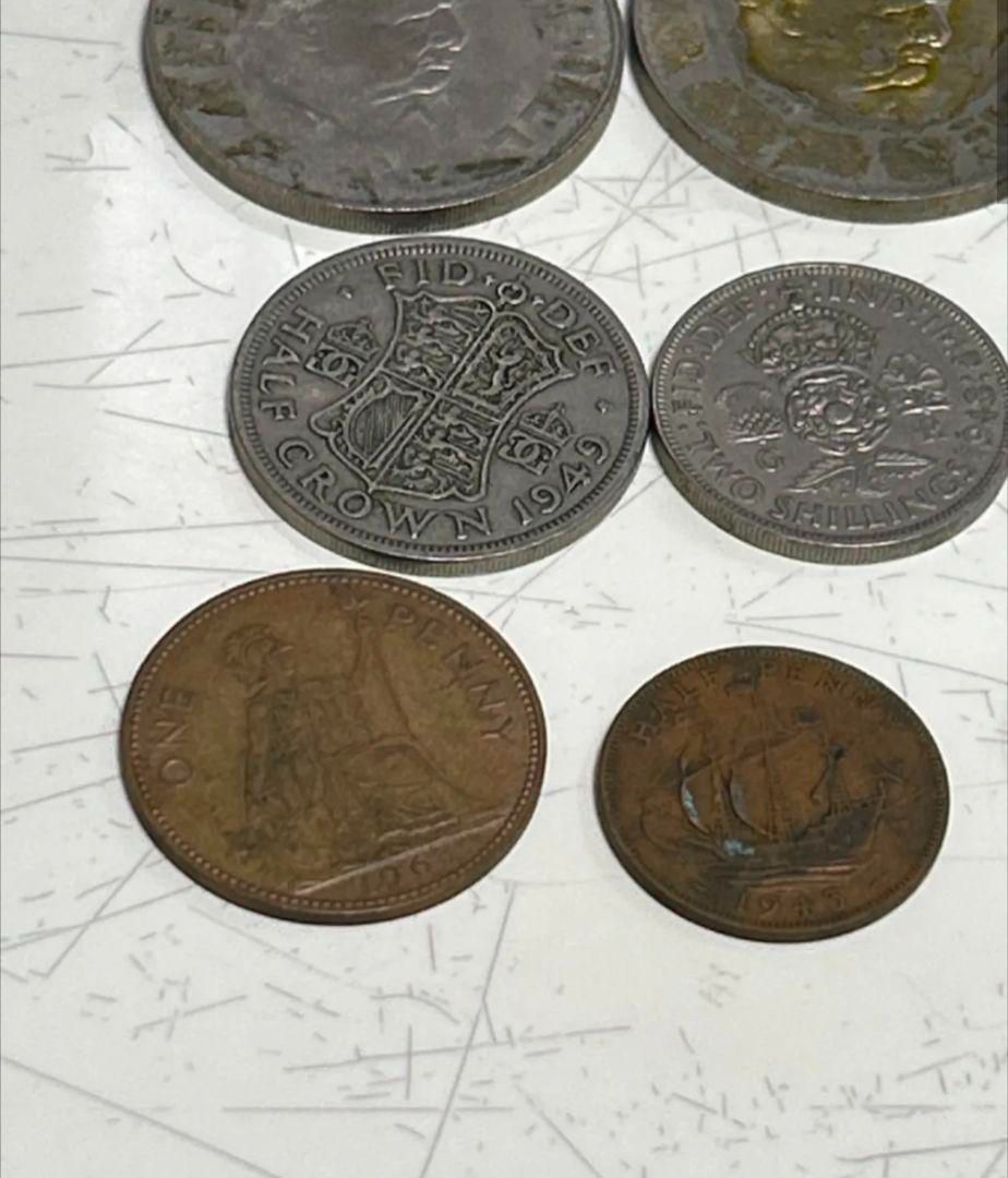 イギリス 旧貨幣 まとめて アンティーク ビンテージ 古銭