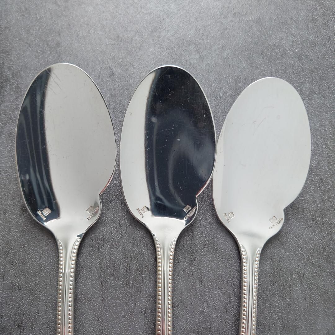 クリストフル パール ソーススプーン 3点 SKLAD-KIRPICHA_RU