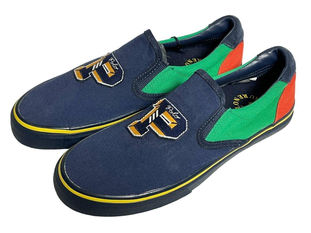 未使用品 US8.5 紺 POLO by Ralph Lauren ポロ ラルフローレン 