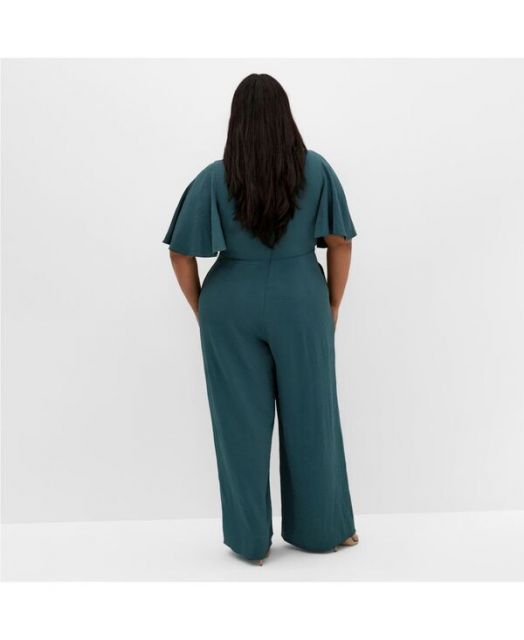 送料無料 シティーシック レディース ジャンプスーツ トップス Women s Plus Size Braelynn Jumpsuit Emerald