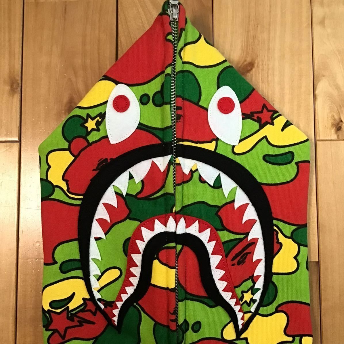 Psyche camo シャーク パーカー Sサイズ shark full zip hoodie a