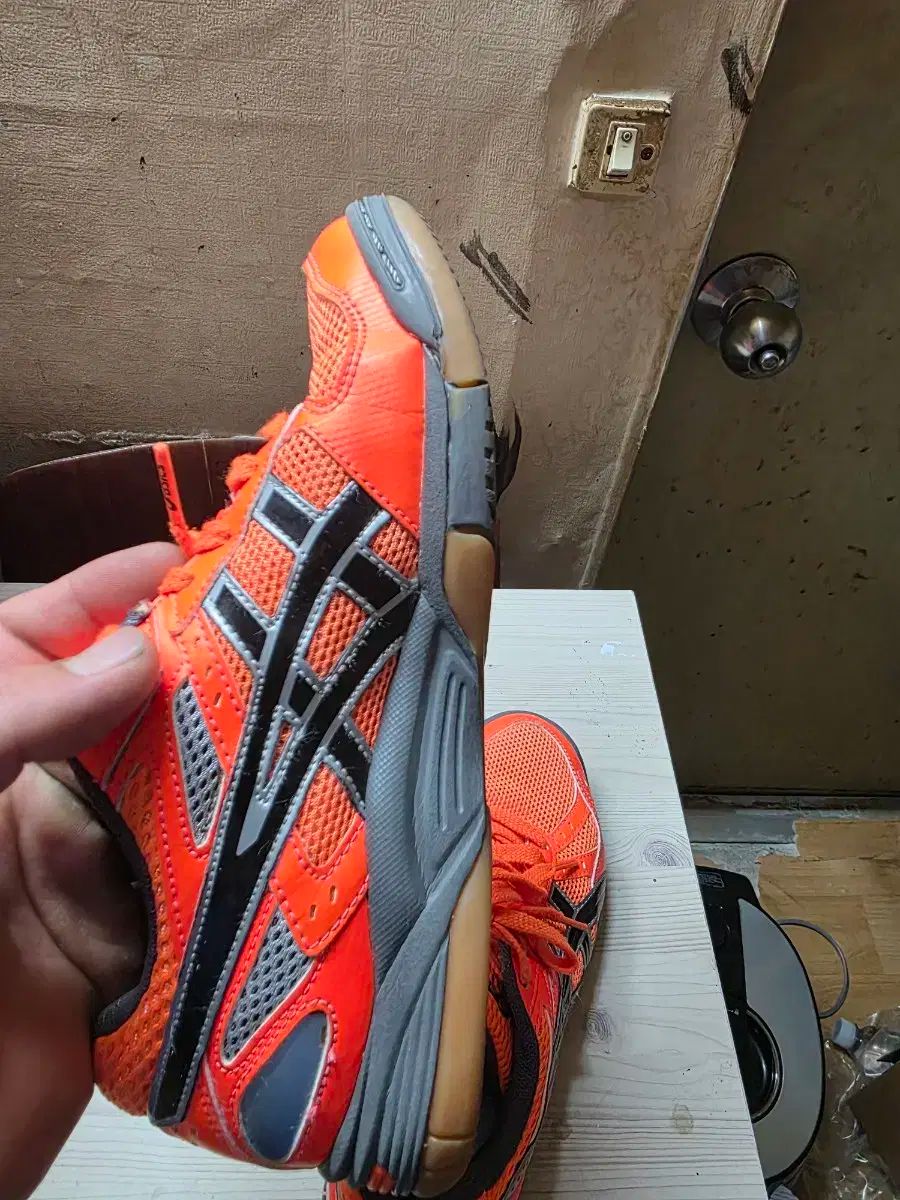 asics アシックス 宝くじ fl 5 バレーボール バドミントン スポーツ大学入試 230 mm オレンジ