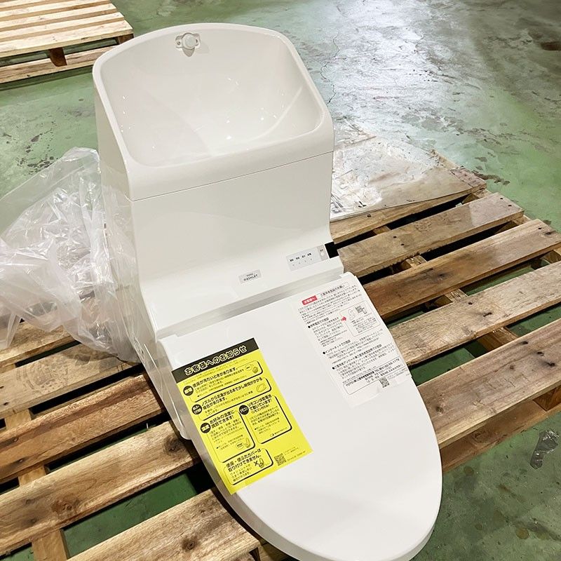 ♥ 訳アリ TOTO ウォシュレット 一体形便器 HV ホワイト 手洗あり 床排水 リモデル CES967M NW1 TCF967 CS843BM 節水型トイレ リフォーム 2016年製