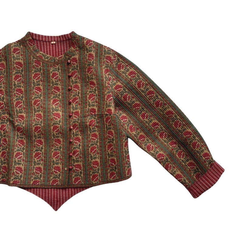 美品✨ Brigitte Singh シャツジャケット ブロックプリント 50%off Sale!!【YOHANA】Brigitte Singh ブロックプリント