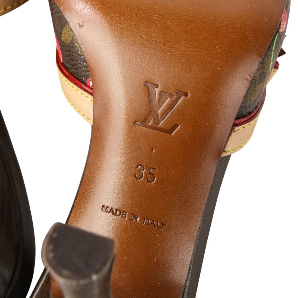 希少 LV モノグラムチェリー ミュール サンダル 村上隆 靴 37