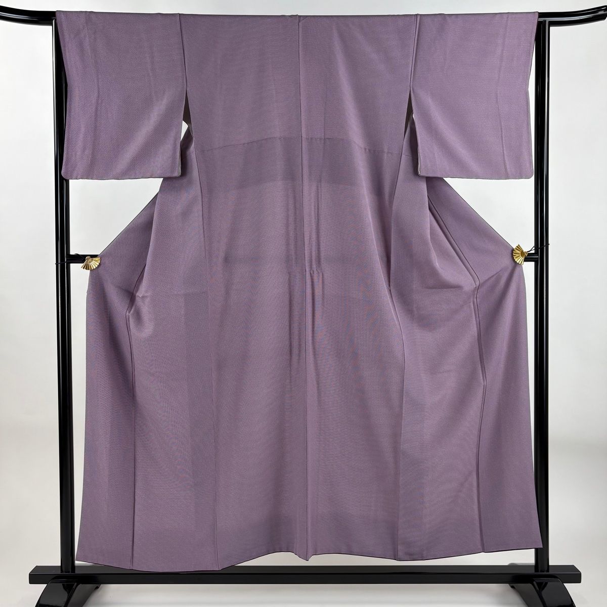 江戸小紋 身丈154cm 裄丈64cm M 袷 角通し 紫 正絹