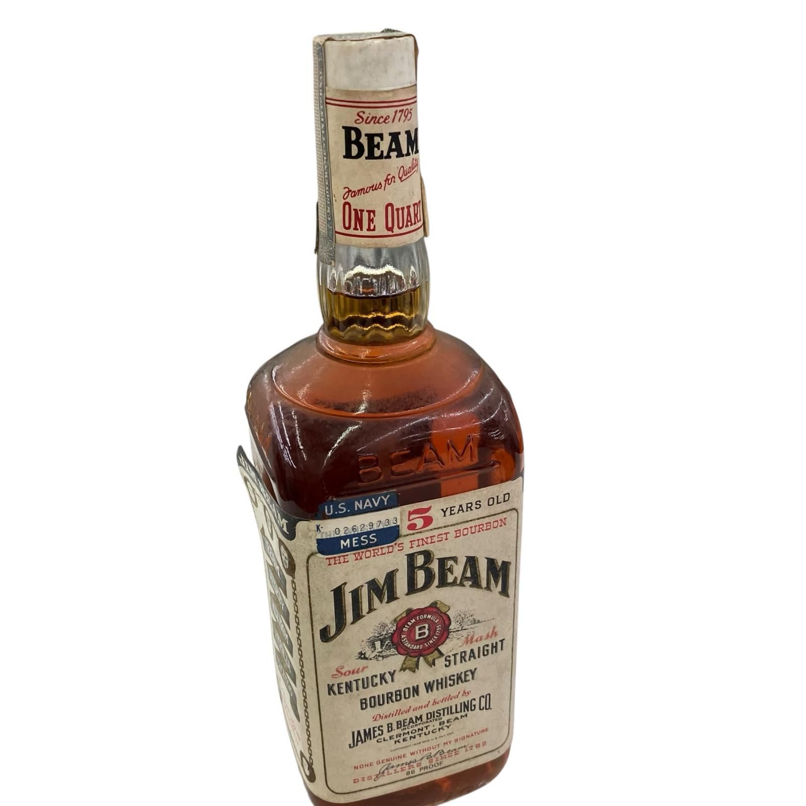 186000 JIMBEAM ジムビーム 5年熟成 ケンタッキー ストレート バーボン 