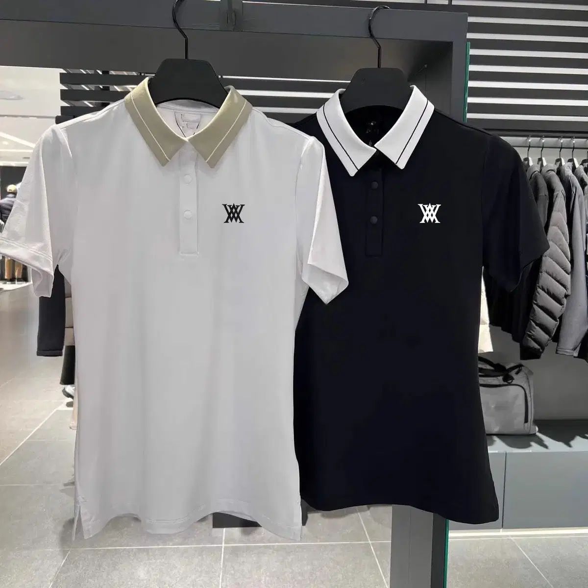 ANEW レディース ゴルフウェア 半袖 襟付きTシャツ ポロシャツ 2COLOR