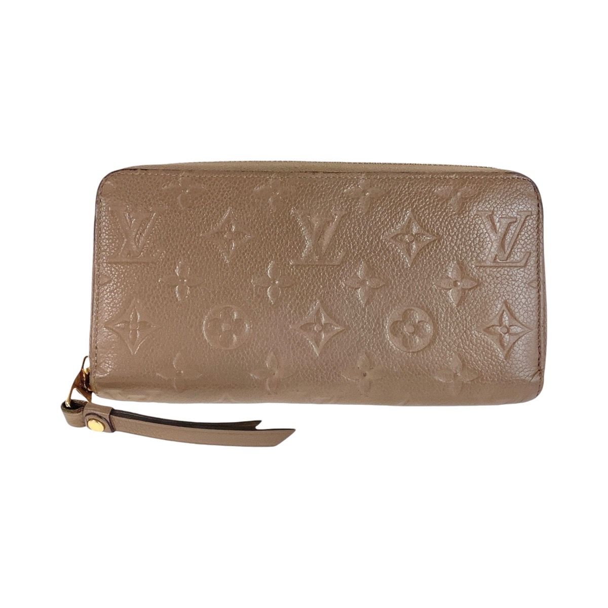 LOUIS VUITTON ルイヴィトン モノグラム アンプラント ジッピーウォレット トゥルトレール グレージュ レザー M69034 長財布  408701【中古】 - メルカリ