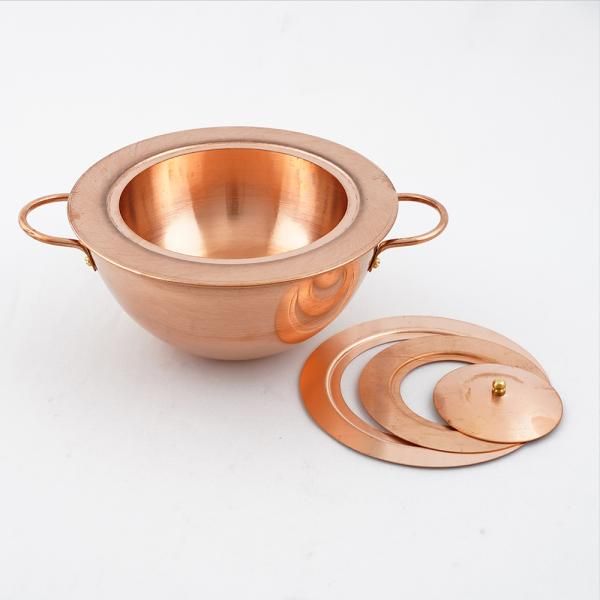 2営業日で発送 湯煎器 銅製ウオーターバス φ150mm