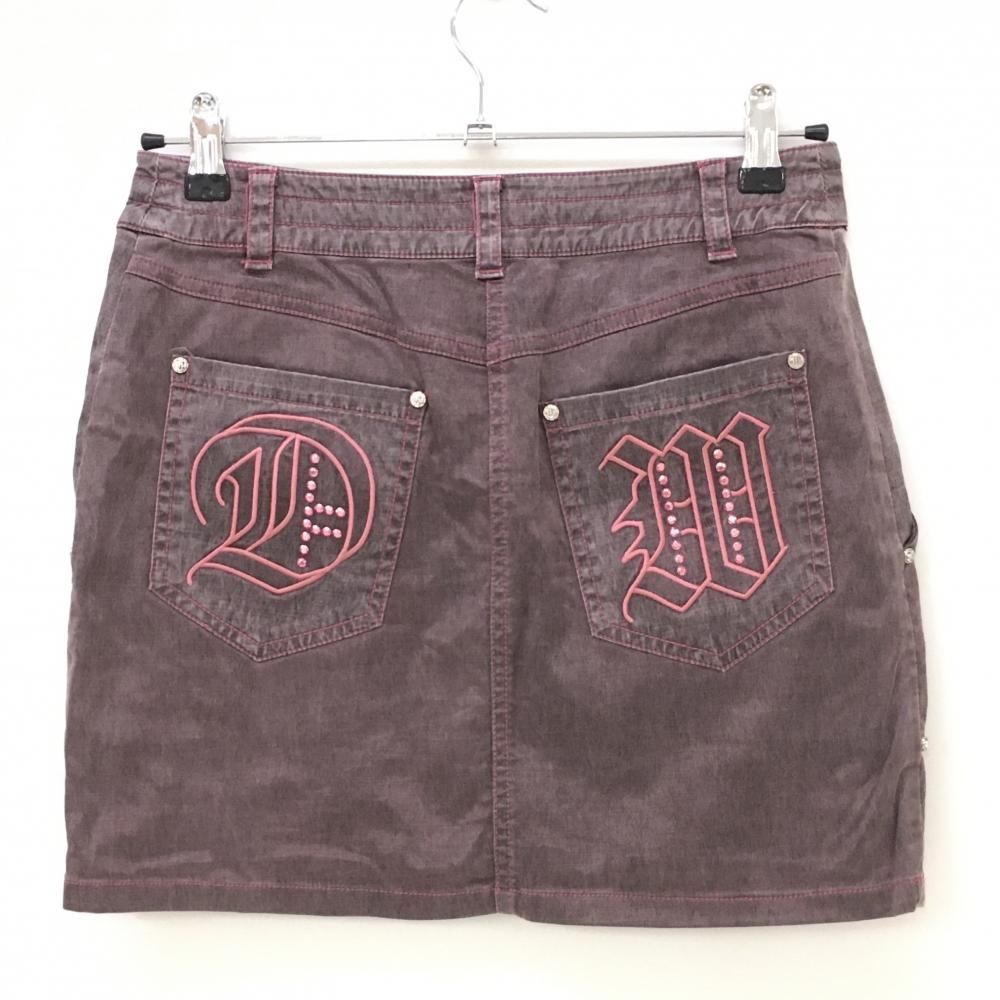 Dance With Dragonスカート新品未使用 超美品】ダンスウィズドラゴン スカート グレー×ピンク レディース 2(M
