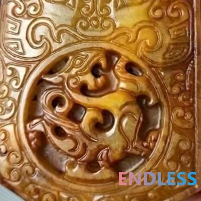 天然石 ペンダント 翡翠 ジェイド ドラゴン 龍 アンティーク