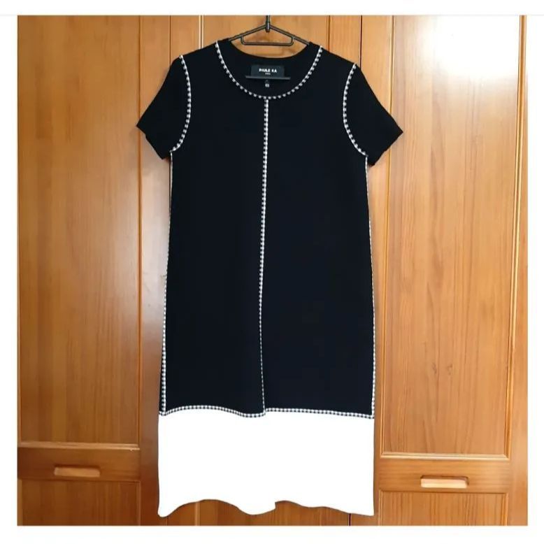 極美品☆PAULE KA】ポールカ レディース 半袖ひざ丈ワンピース sizeM 