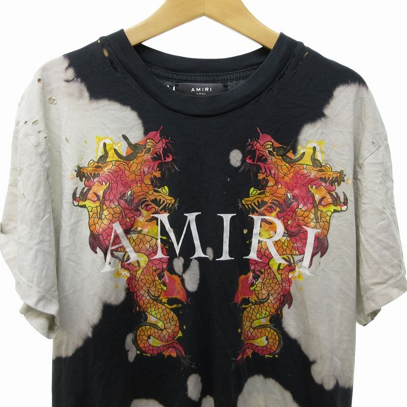 アミリ AMIRI Watercolour Dragon Tee Tシャツ カットソー ブリーチ  