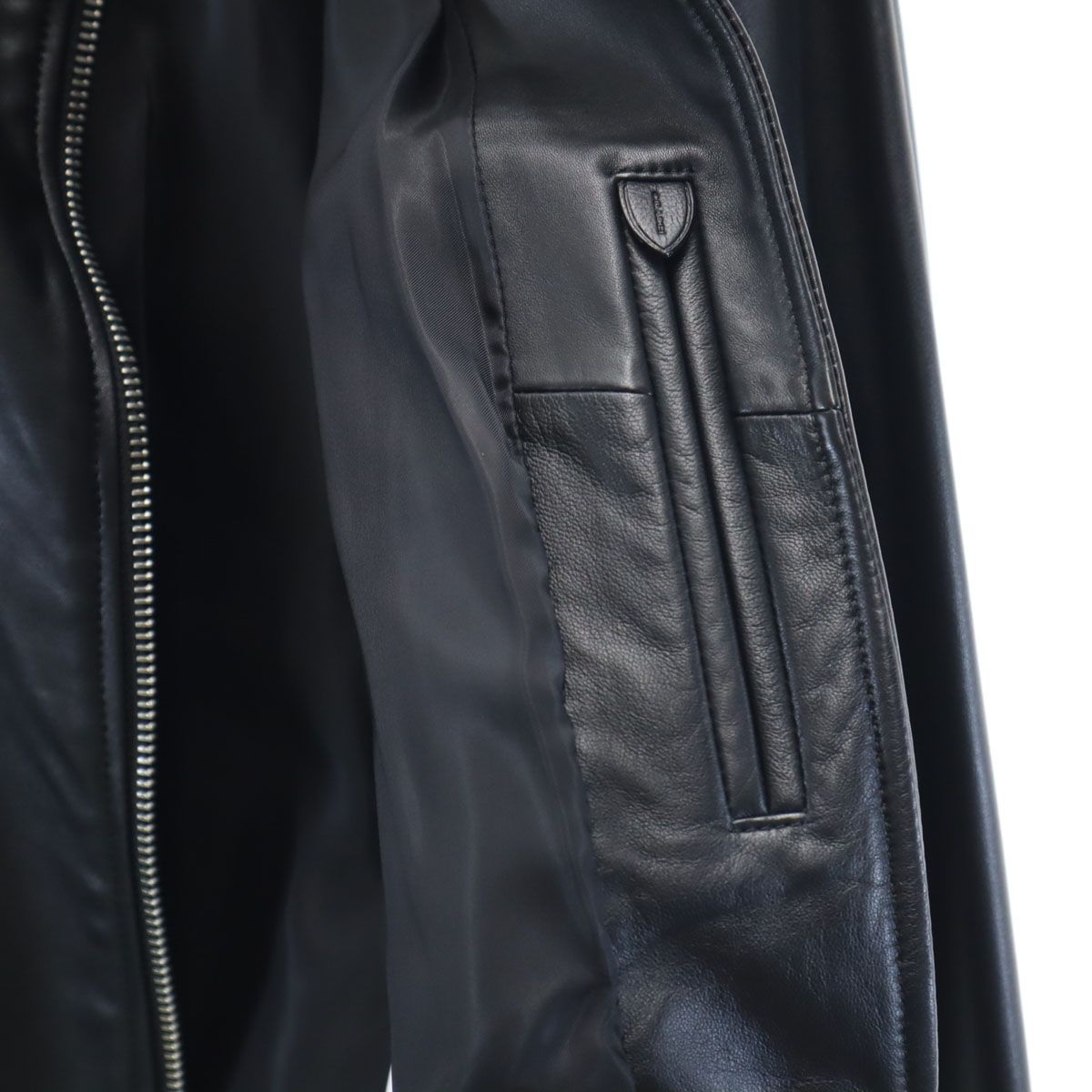 COACH コーチ 羊革 シープレザー ライダースジャケット S ブラック