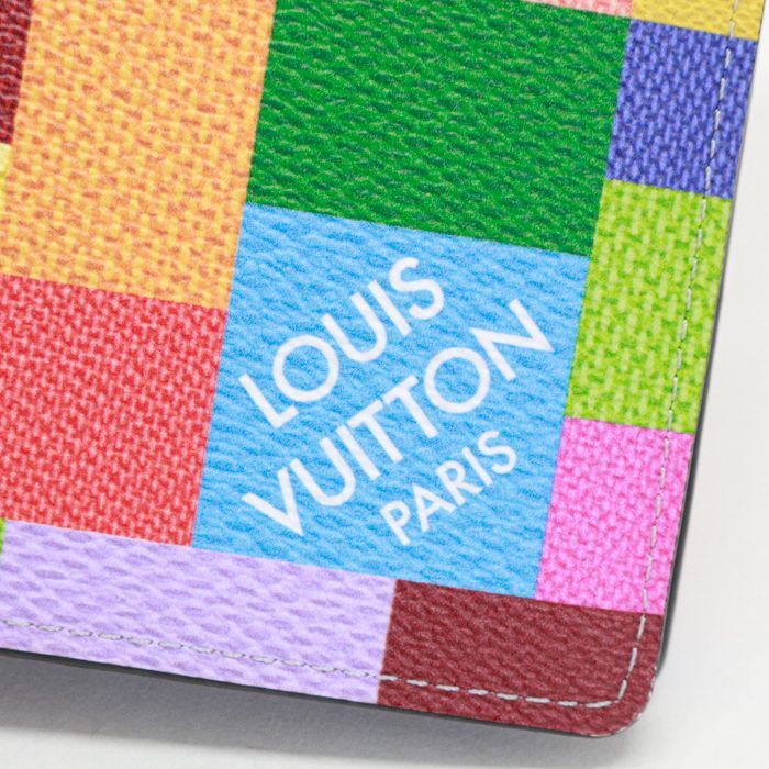 ルイヴィトン LOUIS VUITTON ポルトフォイユ ブラザ NM ダミエグラフィット 3D (PVC / レザー) カラフル N60457  二つ折り財布 長財布 コンチネンタルウォレット カードケース メンズ マルチカラー 極美品 中古 mar26012 - メルカリ