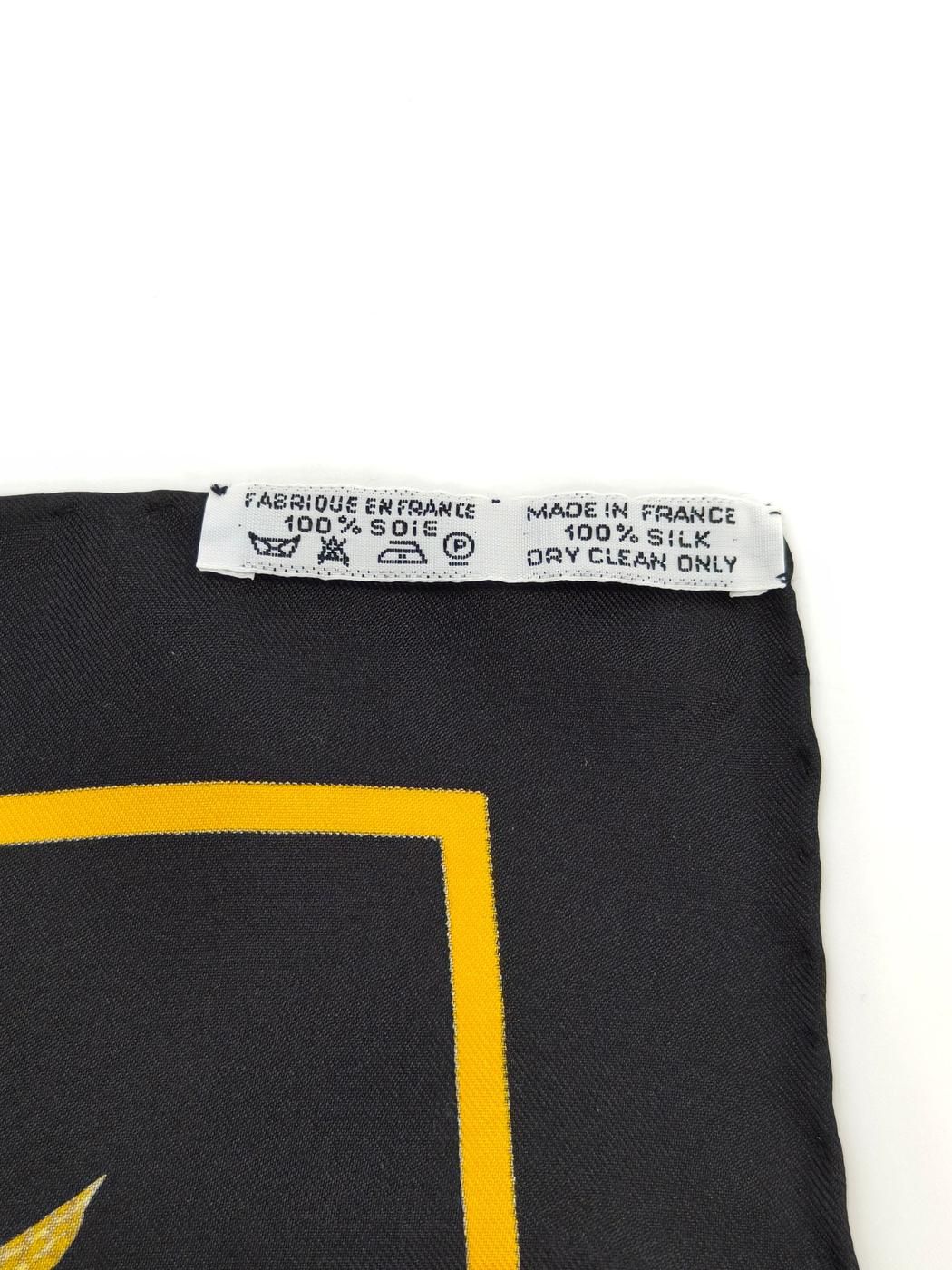 エルメス カレ90 大判スカーフ 海と海兵隊 シルク100% ネイビー