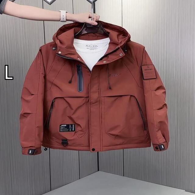 L 秋冬 コーデ メンズ 服 シンプル ファッション オシャレ 大人 かっこいい 大きいサイズ ストリート 紳士服 アメカジ ジャケット アウター フード付き 中綿 防寒 暖かい ワーク ジャケット アウター キルティング ジャケット アウター